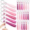 24 Pcs Galentines Party Favors Inspirational Quote Keychains Bulk for Women Men Gifts Motivational Keychain Ring(Pink)
